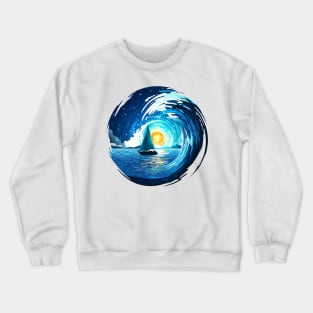 Sea Wave Crewneck Sweatshirt